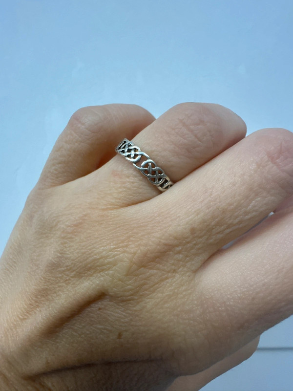 Uk size K, new sterling silver ring #30