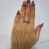 Beautiful sterling silver ring uk size O #30