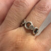 Beautiful sterling silver ring uk size O #30