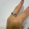 Beautiful sterling silver ring uk size O #30