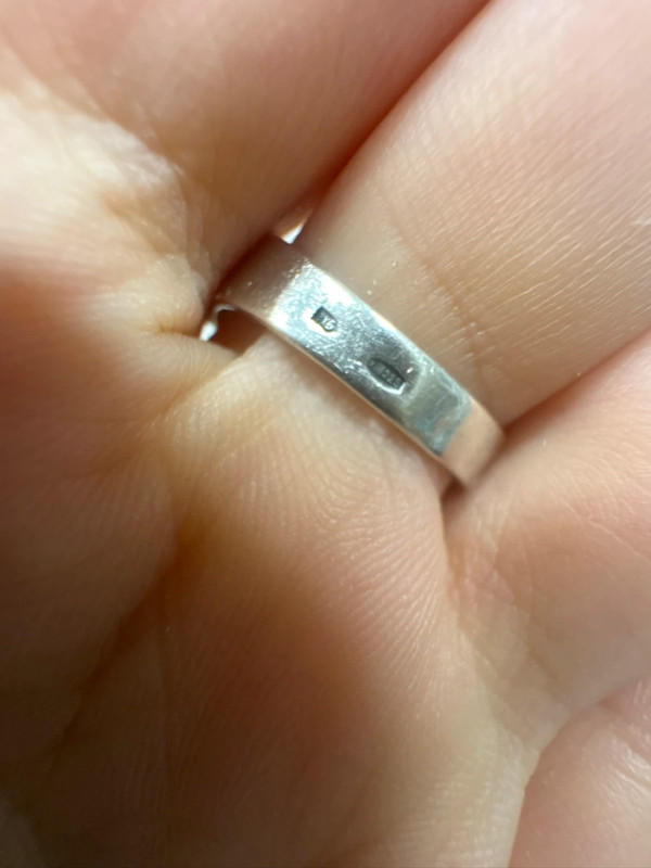 Beautiful sterling silver ring uk size O #30