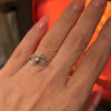 Vintage Soviet sterling silver ring with star size M#36