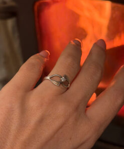 Vintage Soviet sterling silver ring with star size M