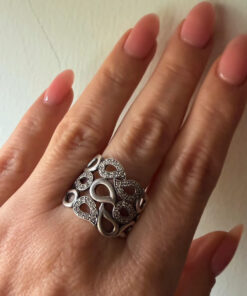 Uk size S1/2 sterling silver high quality ring#41