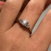 925  Sterling Silver Cz  Ring -UK Size O1/2#40
