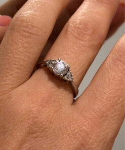 925  Sterling Silver Cz  Ring -UK Size O1/2#40