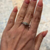 925  Sterling Silver Cz  Ring -UK Size O1/2#40