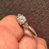 925  Sterling Silver Cz  Ring -UK Size O1/2#40