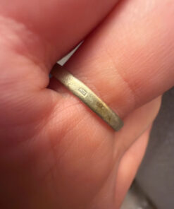 Nickel vintage ring, mid-20th century, Soviet Union, size O