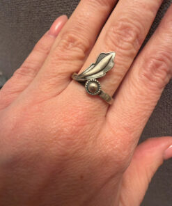 Nickel vintage ring, mid-20th century, Soviet Union, size O