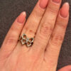 Sterling silver butterfly ring size J