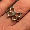Sterling silver butterfly ring size J