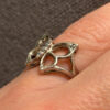 Sterling silver butterfly ring size J