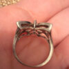 Sterling silver butterfly ring size J