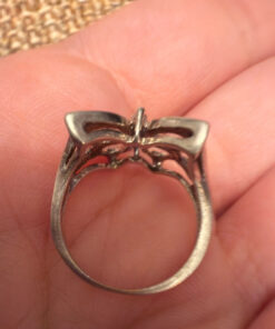 Sterling silver butterfly ring size J