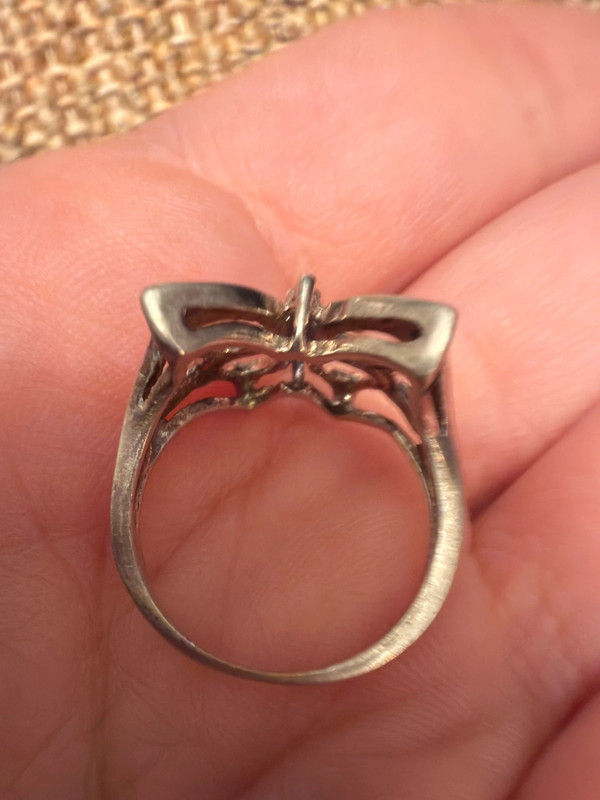Sterling silver butterfly ring size J