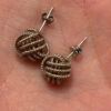 Vintage sterling silver earrings stud #21
