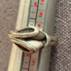 Aluminum ring, size S 1/2, alien reptiloid