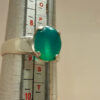 Sterling silver rings (size Q) with green quartz #35