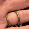 Vintage Miracle Celtic Ring Round Green Stones Scotland In Size I