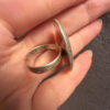 Gorgeous 925 sterling silver ring, size P, with turquoise