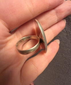 Gorgeous 925 sterling silver ring, size P, with turquoise