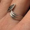 Beautiful Sterling silver ring Uk size Q