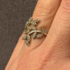 Christmas gift sterling silver ring Uk size J1/2#19