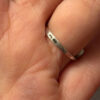 Christmas gift sterling silver ring Uk size J1/2#19