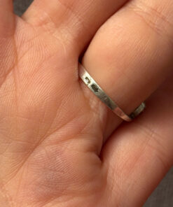 Christmas gift sterling silver ring Uk size J1/2