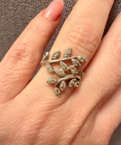 Christmas gift sterling silver ring Uk size J1/2