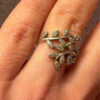 Christmas gift sterling silver ring Uk size J1/2#19
