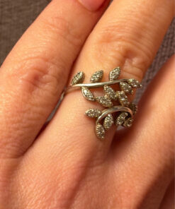 Christmas gift sterling silver ring Uk size J1/2