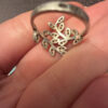 Christmas gift sterling silver ring Uk size J1/2#19