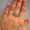 Vintage Soviet sterling silver ring Uk size O1/2