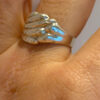 Vintage Soviet sterling silver ring Uk size O1/2