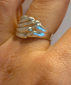 Vintage Soviet sterling silver ring Uk size O1/2