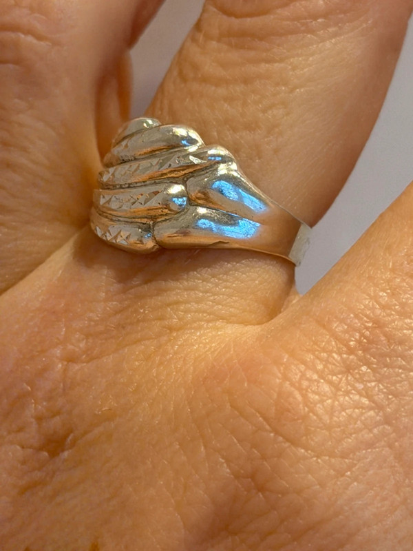 Vintage Soviet sterling silver ring Uk size O1/2