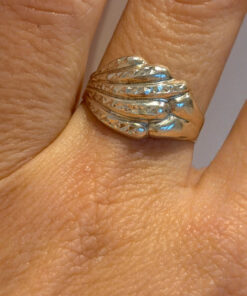 Vintage Soviet sterling silver ring Uk size O1/2