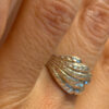 Vintage Soviet sterling silver ring Uk size O1/2