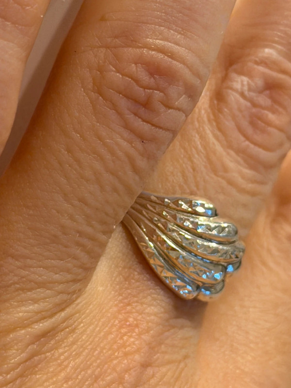 Vintage Soviet sterling silver ring Uk size O1/2