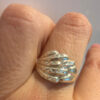 Vintage Soviet sterling silver ring Uk size O1/2