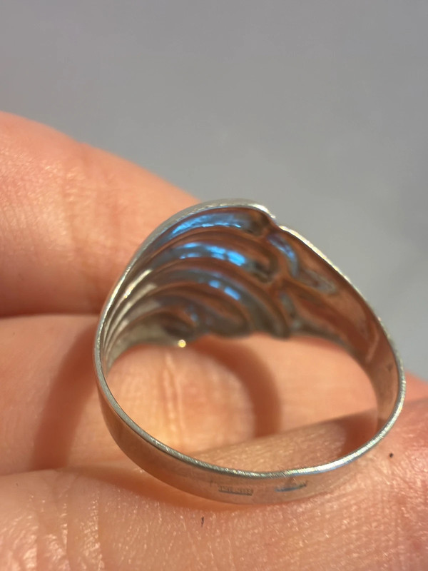 Vintage Soviet sterling silver ring Uk size O1/2