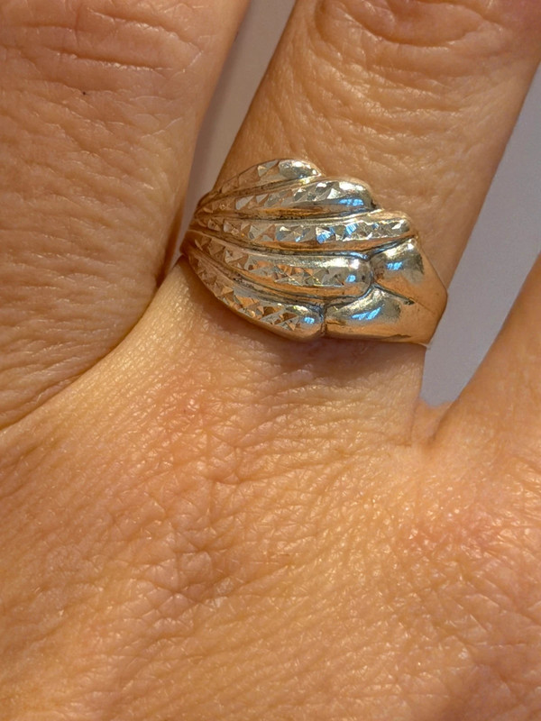 Vintage Soviet sterling silver ring Uk size O1/2