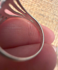 Vintage 925 Sterling Silver Wavey Design Ring -UK Size K