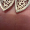 Vintage 925 Sterling Silver  Open Work Drop Earring#45