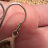 Vintage 925 Sterling Silver  Open Work Drop Earring#45