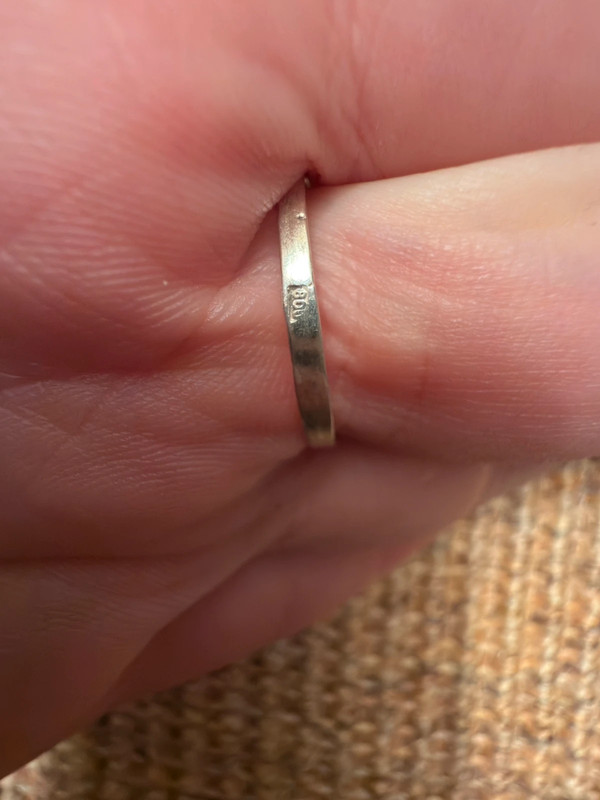Vintage Soviet ussr silver 800 ring with unknown stone Uk size R #45