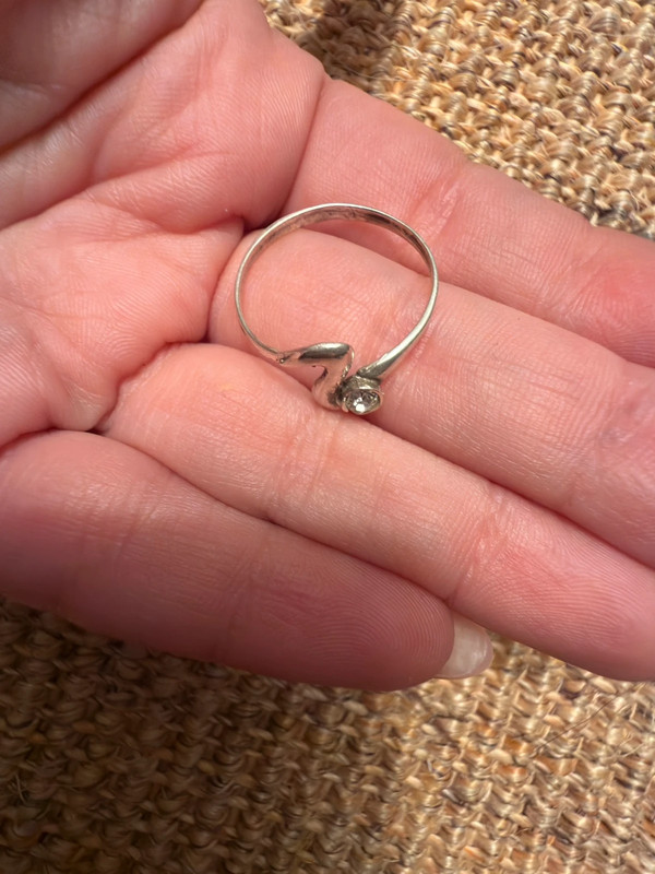 Vintage Soviet ussr silver 800 ring with unknown stone Uk size R #45