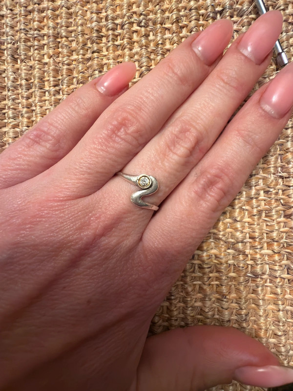 Vintage Soviet ussr silver 800 ring with unknown stone Uk size R #45